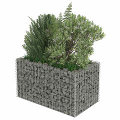 vidaXL Gabion Raised Bed | Silver | Galvanised Steel | Medium | Durable 4