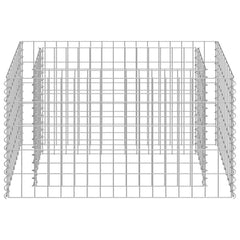 vidaXL Gabion Raised Bed | Silver | Galvanised Steel | Medium | Durable 5