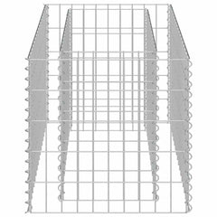 vidaXL Gabion Raised Bed | Silver | Galvanised Steel | Medium | Durable 6