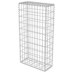 vidaXL Gabion Wall with Covers Galvanised Steel 50x20x100 cm 4