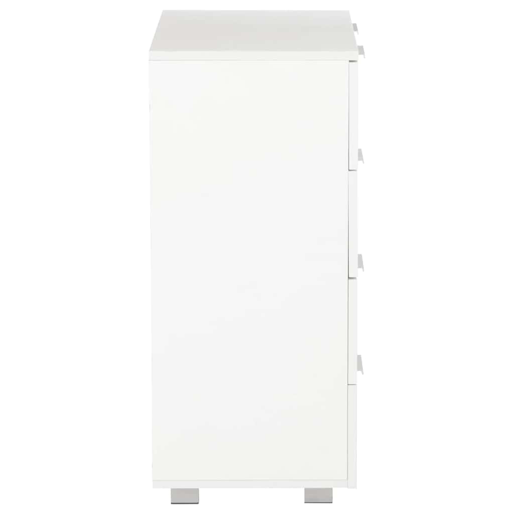 Sideboard High Gloss 60x35x80 cm Engineered Wood White