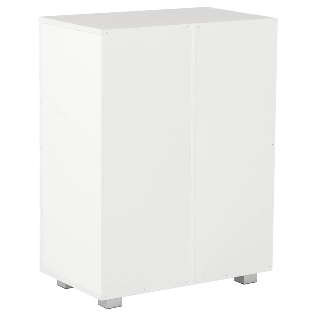 Sideboard High Gloss 60x35x80 cm Engineered Wood White