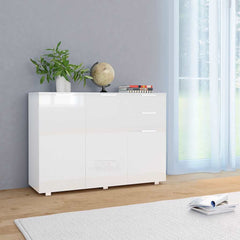 Sideboard High Gloss 107x35x80,5 cm White