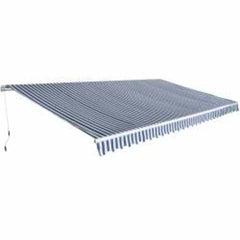 Folding Awning Manual Operated 600 cm Black and white