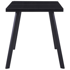 Dining Table Black Tempered Glass