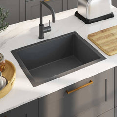 Handmade Kitchen Sink Stainless Steel Black 59 cm 44 cm standard