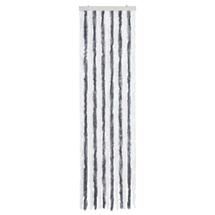 vidaXL Insect Curtain Grey and White 56x185 cm Chenille 3