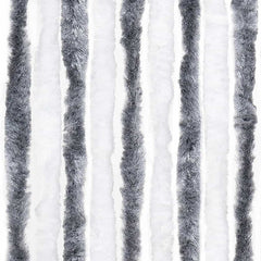 vidaXL Insect Curtain Grey and White 56x185 cm Chenille 6
