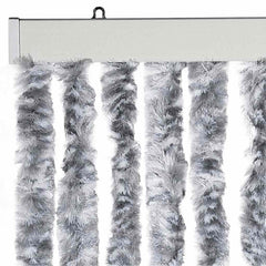 vidaXL Insect Curtain White and Grey 56x185 cm Chenille 4