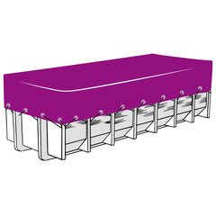 vidaXL Container Net HDPE 3.5x7 m Black 3