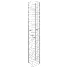 145088 vidaXL Gabion Baskets 3 pcs Galvanised Steel 25x25x197 cm 3