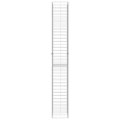 145088 vidaXL Gabion Baskets 3 pcs Galvanised Steel 25x25x197 cm 4