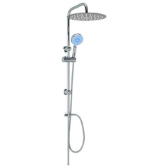 145056 vidaXL Dual Head Shower Set with Hand Shower Stainless Steel 3