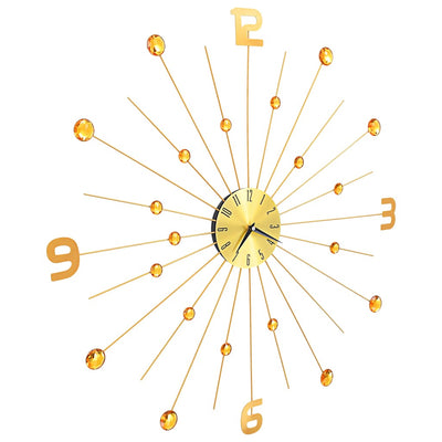 Wall Clock Metal 70 cm Golden