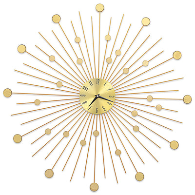 Wall Clock Metal 70 cm Golden