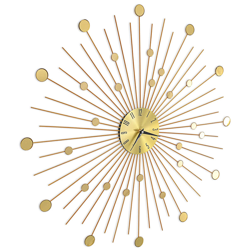 Wall Clock Metal 70 cm Golden