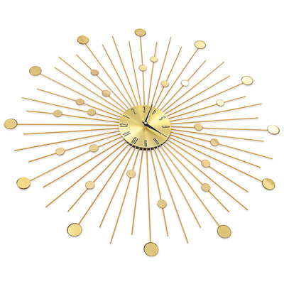 Wall Clock Metal 70 cm Golden