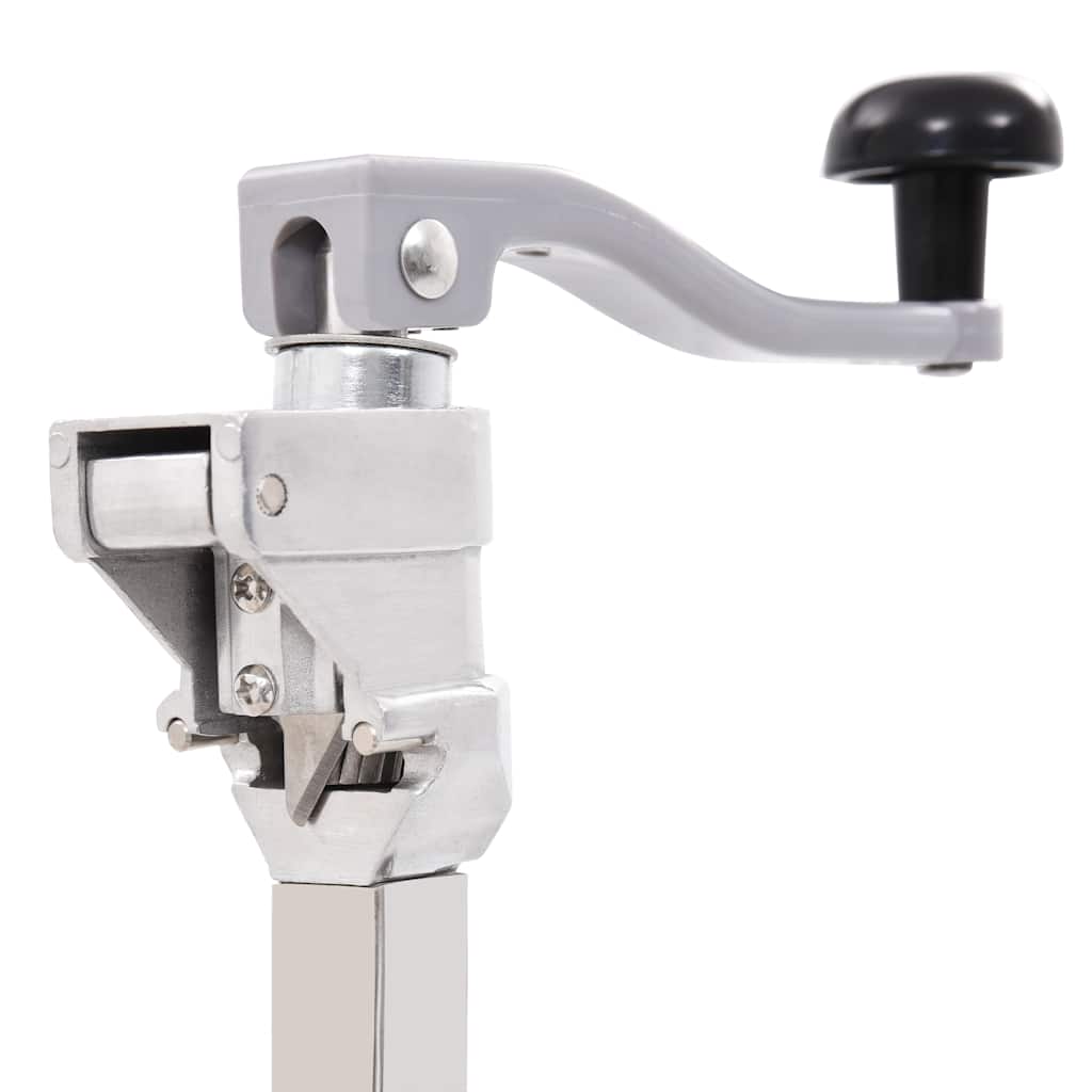 50958 vidaXL Canned Food Can Opener Silver 70 cm Aluminum and Stainless Steel 4