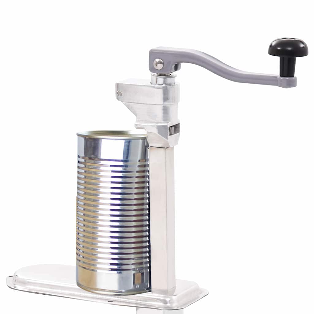 50958 vidaXL Canned Food Can Opener Silver 70 cm Aluminum and Stainless Steel 1