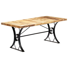 vidaXL Dining Table 180x90x76 cm Solid Mango Wood 1