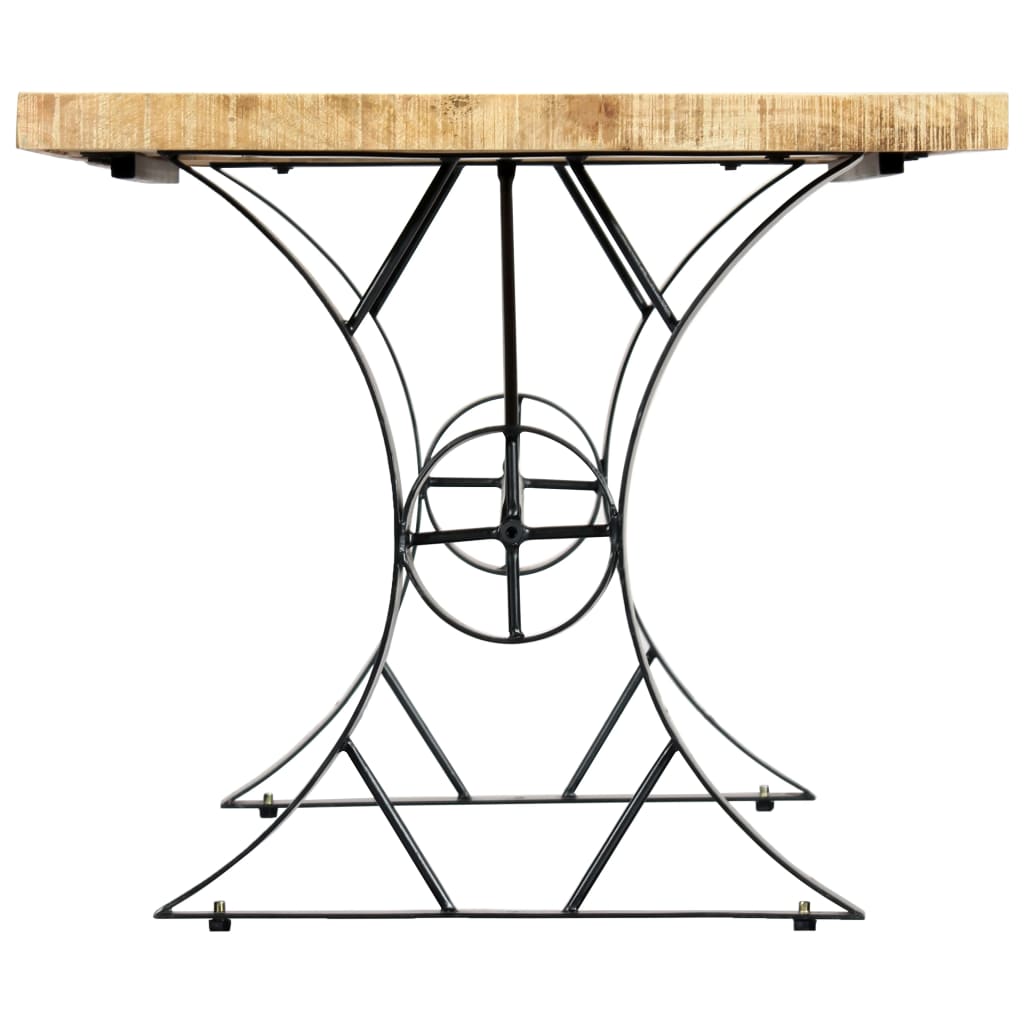 vidaXL Dining Table 180x90x76 cm Solid Mango Wood 3