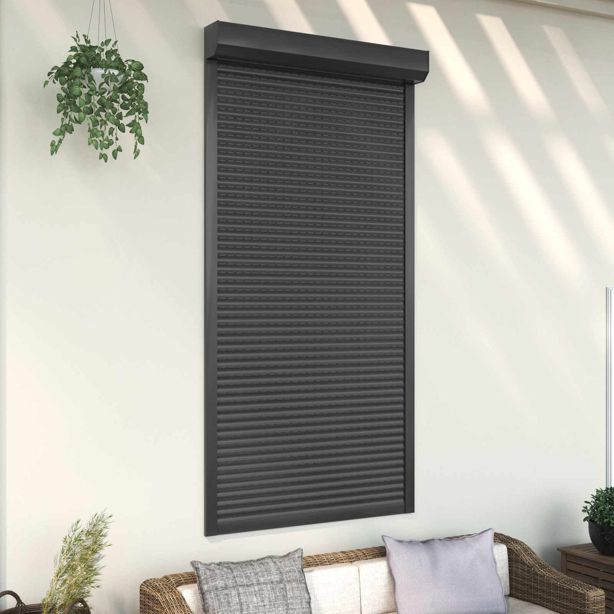 Roller Shutter Manual Anthracite 110 cm 220 cm