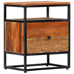 vidaXL Bedside Cabinet | Multicolour | Solid reclaimed wood | Small 1