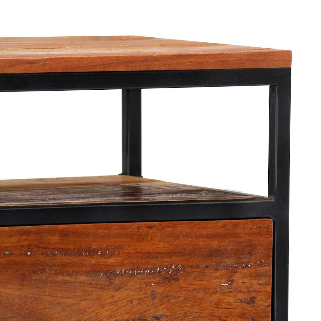 vidaXL Bedside Cabinet | Multicolour | Solid reclaimed wood | Small 6