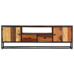 282726 vidaXL TV Cabinet 120x30x40 cm Solid Reclaimed Wood and Steel 2