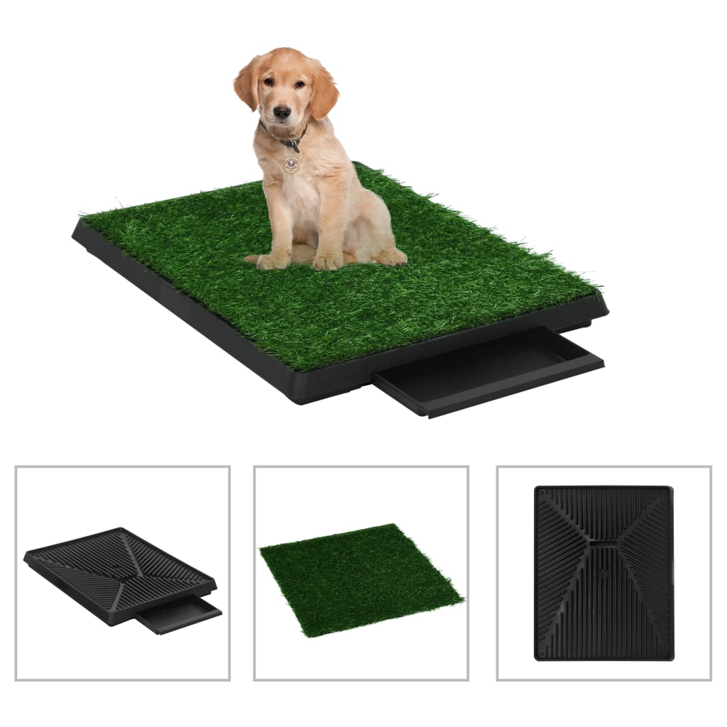 vidaXL Pet Toilet | Green and Black 1