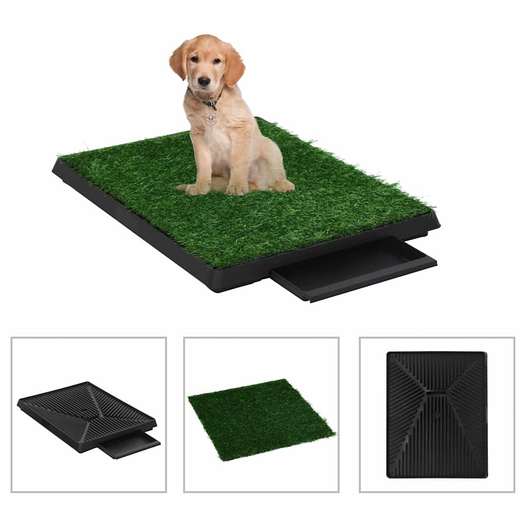 vidaXL Pet Toilet | Green and Black 1