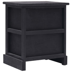 vidaXL Cabinet | Set of 2 | Black | Paulownia wood | Compact | Cabinet 5