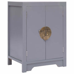 Bedside Cabinet 38x28x52 cm Paulownia Wood Grey