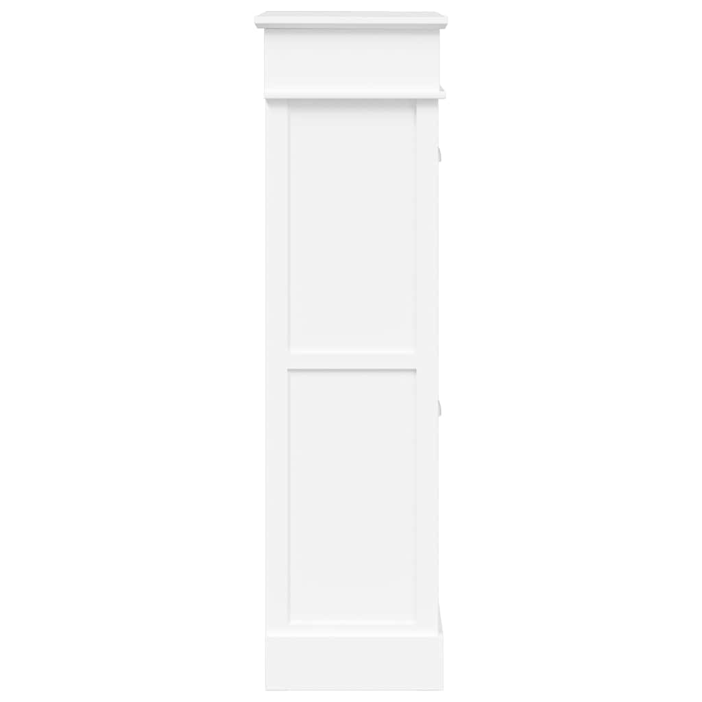 vidaXL Shoe Cabinet | White | Paulownia Wood | 50x28x98 cm | Shoe Cabinet 5