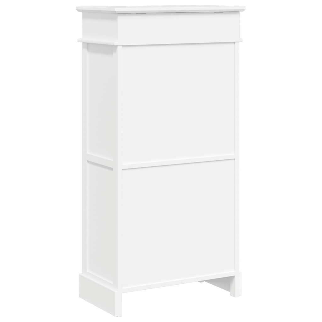 vidaXL Shoe Cabinet | White | Paulownia Wood | 50x28x98 cm | Shoe Cabinet 6