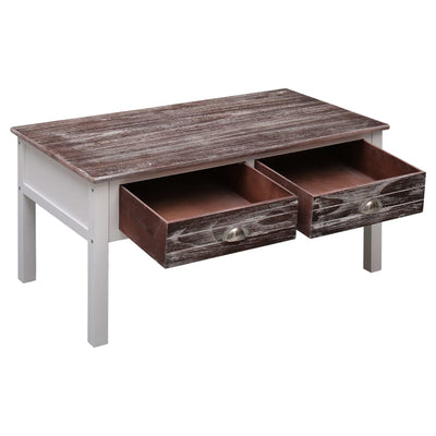 Coffee Table Brown 100x50x45 cm Wood