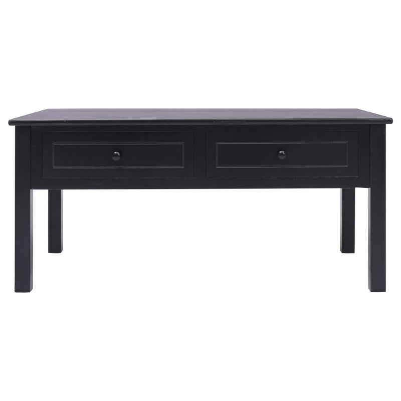 Coffee Table Black 100x50x45 cm Wood