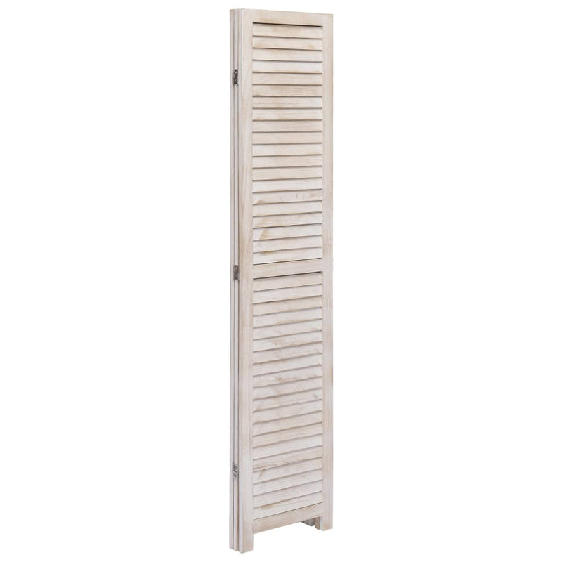 3-Panel Room Divider White 105x165 cm Wood