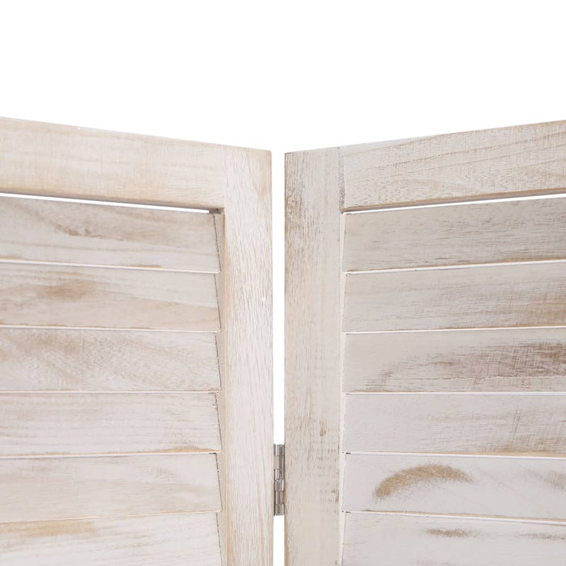 3-Panel Room Divider White 105x165 cm Wood