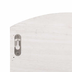 vidaXL Coat Rack | White | Paulownia and Poplar Wood | Medium | Wall Mounted 6