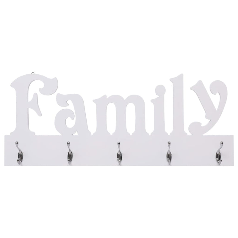 Wall Mounted Coat Rack FAMILY 74x29.5 cm