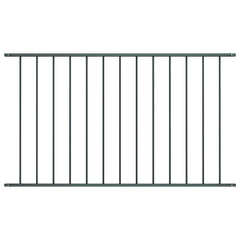 vidaXL Fence Panel "Woerden" Powder-coated Steel 163x117 cm Anthracite 1
