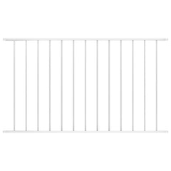 vidaXL Fence Panel "Woerden" Powder-coated Steel 163x100 cmWhite 1