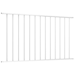 vidaXL Fence Panel "Woerden" Powder-coated Steel 163x117 cmWhite 2