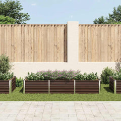 vidaXL Raised Bed | Brown | Galvanized steel | Large | Durable | Raised Bed 3
