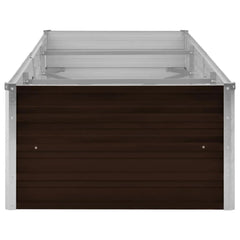 vidaXL Raised Bed | Brown | Galvanized steel | Large | Durable | Raised Bed 5