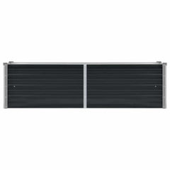 vidaXL Garden Raised Bed Anthracite 160x40x45 cm Galvanised Steel 4