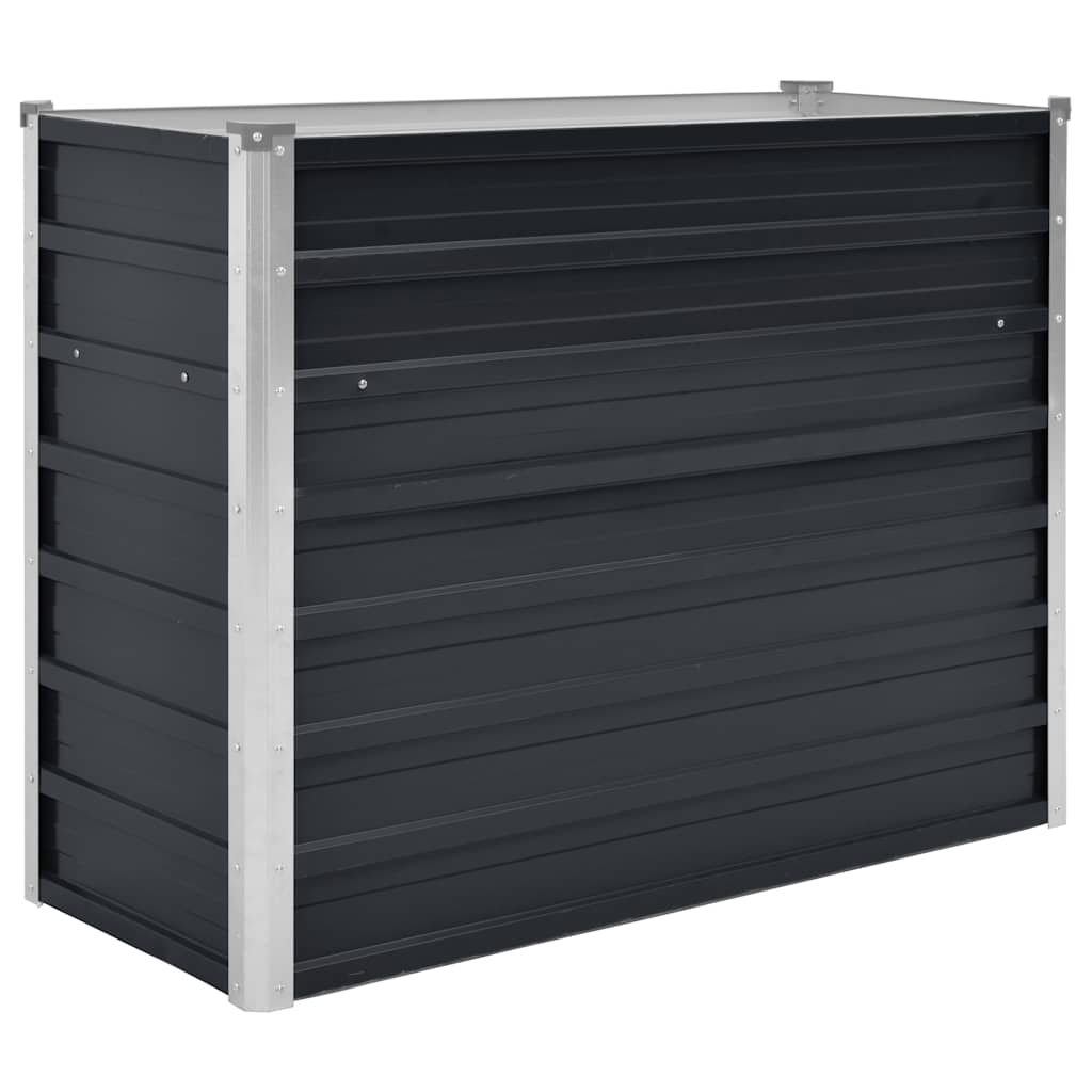 vidaXL Raised Bed | Anthracite | Galvanised Steel | 100x40x77cm | Durable 2