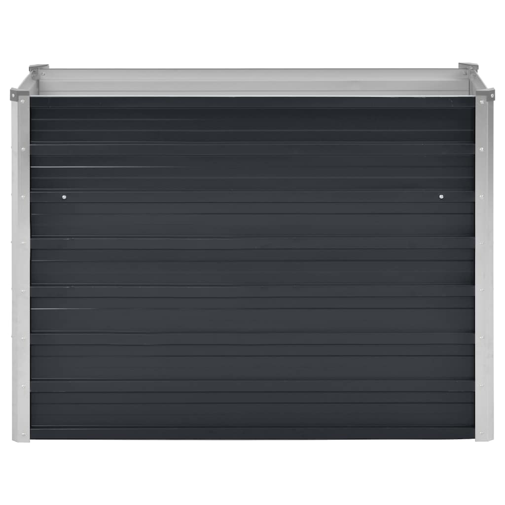 vidaXL Raised Bed | Anthracite | Galvanised Steel | 100x40x77cm | Durable 4
