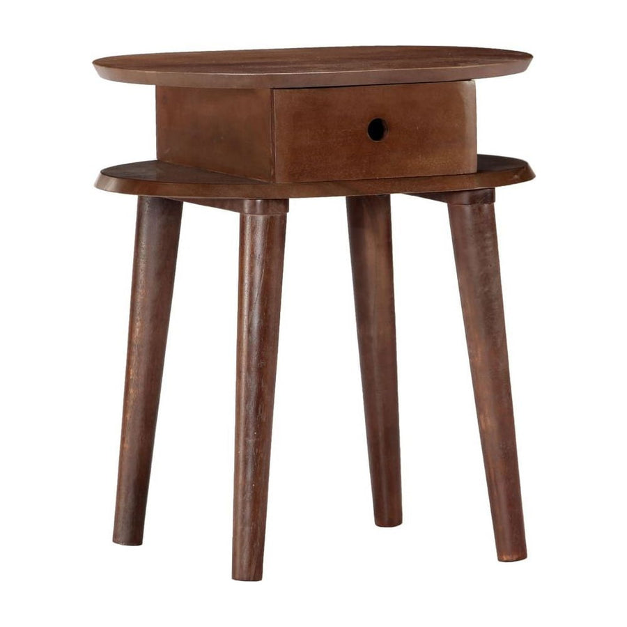 Bedside Cabinet Solid Acacia Wood